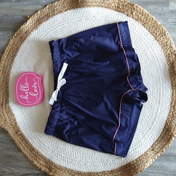 Amazon Taniri Navy Pink Personalized "Hannah" Shorts Pajama Lounge Set - Picture 5 of 9